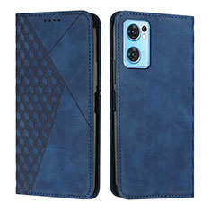 Coque Portefeuille Livre Cuir Etui Clapet Y02X pour OnePlus Nord CE 2 5G Bleu