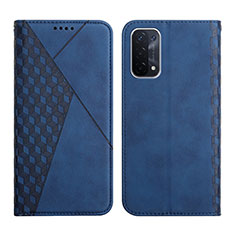 Coque Portefeuille Livre Cuir Etui Clapet Y02X pour Oppo A54 5G Bleu