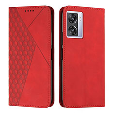 Coque Portefeuille Livre Cuir Etui Clapet Y02X pour Oppo A57 5G Rouge