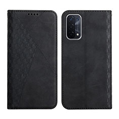 Coque Portefeuille Livre Cuir Etui Clapet Y02X pour Oppo A74 5G Noir