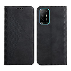 Coque Portefeuille Livre Cuir Etui Clapet Y02X pour Oppo A94 5G Noir