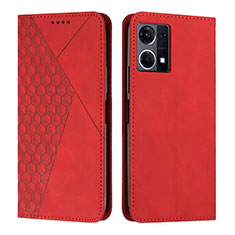 Coque Portefeuille Livre Cuir Etui Clapet Y02X pour Oppo F21s Pro 4G Rouge