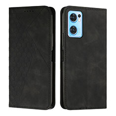 Coque Portefeuille Livre Cuir Etui Clapet Y02X pour Oppo Find X5 Lite 5G Noir