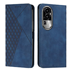 Coque Portefeuille Livre Cuir Etui Clapet Y02X pour Oppo Reno10 Pro+ Plus 5G Bleu