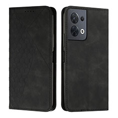 Coque Portefeuille Livre Cuir Etui Clapet Y02X pour Oppo Reno9 5G Noir