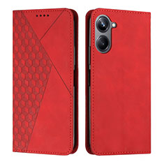 Coque Portefeuille Livre Cuir Etui Clapet Y02X pour Realme 10 4G Rouge