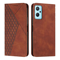 Coque Portefeuille Livre Cuir Etui Clapet Y02X pour Realme 10 5G Marron