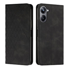 Coque Portefeuille Livre Cuir Etui Clapet Y02X pour Realme 10 Pro 5G Noir