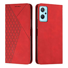 Coque Portefeuille Livre Cuir Etui Clapet Y02X pour Realme 10T 5G Rouge