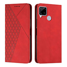 Coque Portefeuille Livre Cuir Etui Clapet Y02X pour Realme 7i RMX2193 Rouge