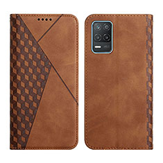 Coque Portefeuille Livre Cuir Etui Clapet Y02X pour Realme 8 5G Marron