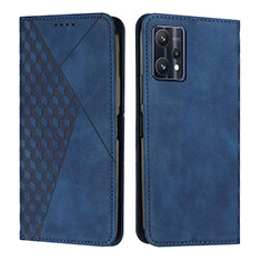 Coque Portefeuille Livre Cuir Etui Clapet Y02X pour Realme 9 5G Bleu