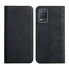 Coque Portefeuille Livre Cuir Etui Clapet Y02X pour Realme 9 5G India Noir