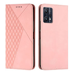 Coque Portefeuille Livre Cuir Etui Clapet Y02X pour Realme 9 5G Or Rose