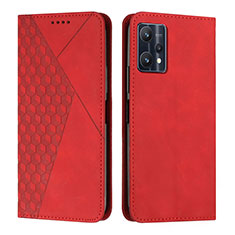 Coque Portefeuille Livre Cuir Etui Clapet Y02X pour Realme 9 5G Rouge