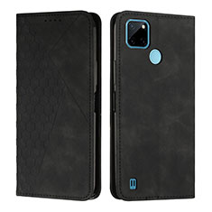 Coque Portefeuille Livre Cuir Etui Clapet Y02X pour Realme C21Y Noir