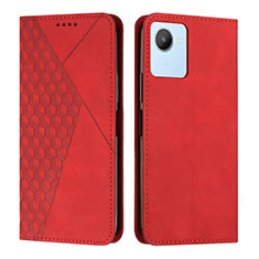 Coque Portefeuille Livre Cuir Etui Clapet Y02X pour Realme C30 Rouge