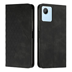 Coque Portefeuille Livre Cuir Etui Clapet Y02X pour Realme C30s Noir