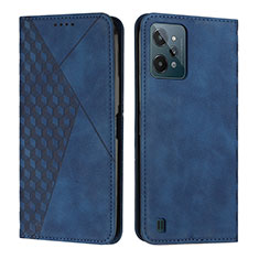 Coque Portefeuille Livre Cuir Etui Clapet Y02X pour Realme C31 Bleu