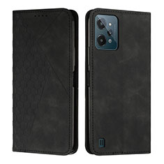 Coque Portefeuille Livre Cuir Etui Clapet Y02X pour Realme C31 Noir