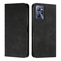 Coque Portefeuille Livre Cuir Etui Clapet Y02X pour Realme C35 Noir