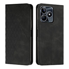 Coque Portefeuille Livre Cuir Etui Clapet Y02X pour Realme C51 Noir