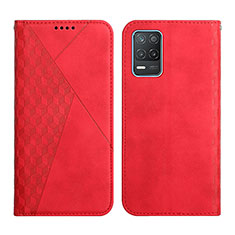 Coque Portefeuille Livre Cuir Etui Clapet Y02X pour Realme Narzo 30 5G Rouge