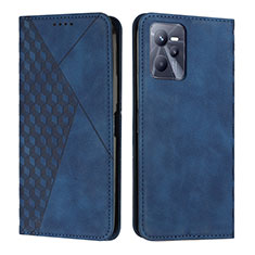 Coque Portefeuille Livre Cuir Etui Clapet Y02X pour Realme Narzo 50A Prime Bleu