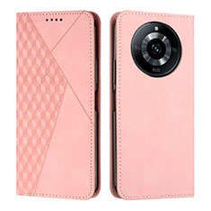 Coque Portefeuille Livre Cuir Etui Clapet Y02X pour Realme Narzo 60 5G Or Rose