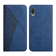 Coque Portefeuille Livre Cuir Etui Clapet Y02X pour Samsung Galaxy A02 Bleu