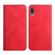 Coque Portefeuille Livre Cuir Etui Clapet Y02X pour Samsung Galaxy A02 Rouge