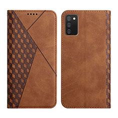 Coque Portefeuille Livre Cuir Etui Clapet Y02X pour Samsung Galaxy A02s Marron