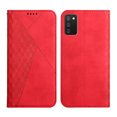 Coque Portefeuille Livre Cuir Etui Clapet Y02X pour Samsung Galaxy A02s Rouge