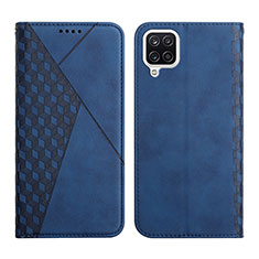 Coque Portefeuille Livre Cuir Etui Clapet Y02X pour Samsung Galaxy A12 5G Bleu