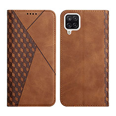 Coque Portefeuille Livre Cuir Etui Clapet Y02X pour Samsung Galaxy A12 Nacho Marron