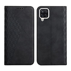 Coque Portefeuille Livre Cuir Etui Clapet Y02X pour Samsung Galaxy A12 Nacho Noir