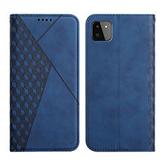 Coque Portefeuille Livre Cuir Etui Clapet Y02X pour Samsung Galaxy A22 5G Bleu