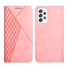 Coque Portefeuille Livre Cuir Etui Clapet Y02X pour Samsung Galaxy A23 4G Or Rose