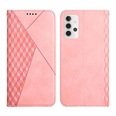 Coque Portefeuille Livre Cuir Etui Clapet Y02X pour Samsung Galaxy A32 4G Or Rose