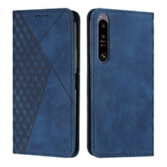 Coque Portefeuille Livre Cuir Etui Clapet Y02X pour Sony Xperia 1 IV Bleu