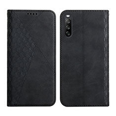 Coque Portefeuille Livre Cuir Etui Clapet Y02X pour Sony Xperia 10 III Lite Noir