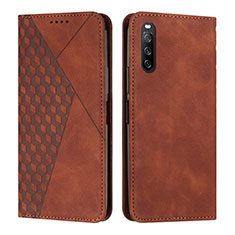 Coque Portefeuille Livre Cuir Etui Clapet Y02X pour Sony Xperia 10 IV SO-52C Marron