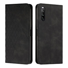 Coque Portefeuille Livre Cuir Etui Clapet Y02X pour Sony Xperia 10 IV SO-52C Noir