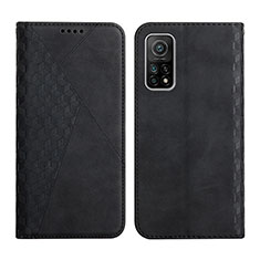 Coque Portefeuille Livre Cuir Etui Clapet Y02X pour Xiaomi Mi 10T 5G Noir