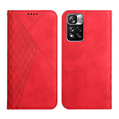 Coque Portefeuille Livre Cuir Etui Clapet Y02X pour Xiaomi Mi 11i 5G (2022) Rouge