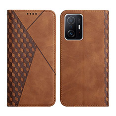 Coque Portefeuille Livre Cuir Etui Clapet Y02X pour Xiaomi Mi 11T Pro 5G Marron