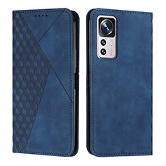 Coque Portefeuille Livre Cuir Etui Clapet Y02X pour Xiaomi Mi 12T 5G Bleu