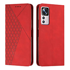 Coque Portefeuille Livre Cuir Etui Clapet Y02X pour Xiaomi Mi 12T 5G Rouge