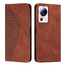 Coque Portefeuille Livre Cuir Etui Clapet Y02X pour Xiaomi Mi 13 Lite 5G Marron