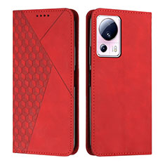 Coque Portefeuille Livre Cuir Etui Clapet Y02X pour Xiaomi Mi 13 Lite 5G Rouge